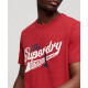 SUPERDRY, Vintage scripted college, Chilli pepper red