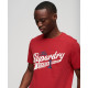 SUPERDRY, Vintage scripted college, Chilli pepper red