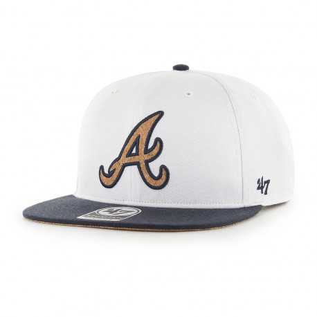 Cap mlb atlanta braves corkscrew - Captain white