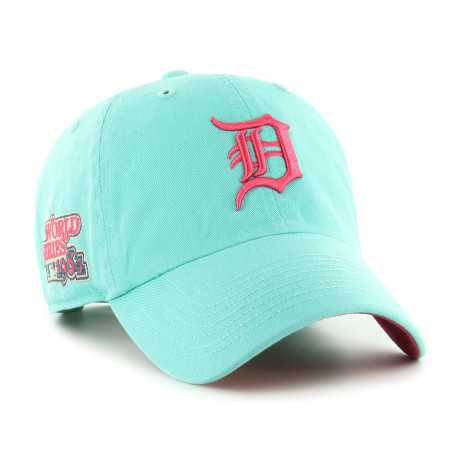 Cap mlb detroit tigers double under clean up tiffany - Blue