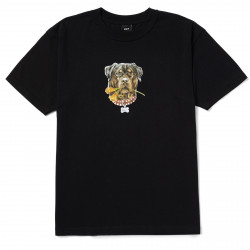 HUF, T-shirt big poppy ss, Black