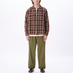 OBEY, Bigwig plaid woven, Sepia multi