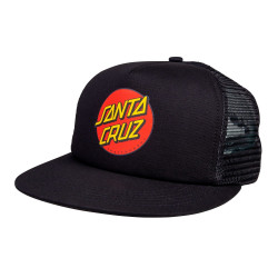 SANTA CRUZ, Classic dot mesh cap, Black/black