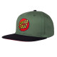 SANTA CRUZ, Classic dot snapback, Sage/black