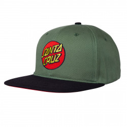 SANTA CRUZ, Classic dot snapback, Sage/black