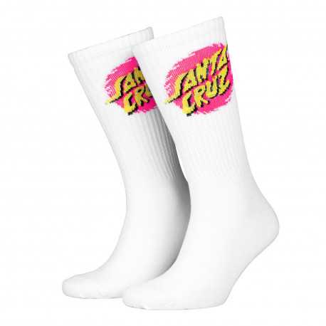 Style dot sock - White