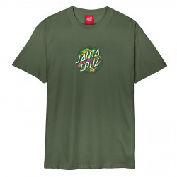 SANTA CRUZ, Asp flores dot front t-shirt, Sage