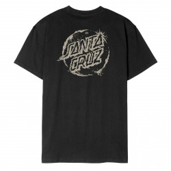 SANTA CRUZ, Erode dot mono t-shirt, Black