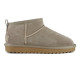 COLORS OF CALIFORNIA, Short winter boot in suede, Taupe