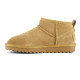 COLORS OF CALIFORNIA, Short winter boot in suede, Tan