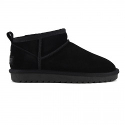COLORS OF CALIFORNIA, Short winter boot in suede, Black