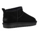 COLORS OF CALIFORNIA, Short winter boot in suede, Black