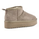 COLORS OF CALIFORNIA, Platfrom winter boot in suede, Taupe