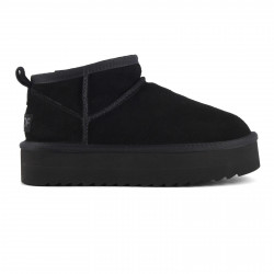 COLORS OF CALIFORNIA, Platfrom winter boot in suede, Black