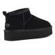 COLORS OF CALIFORNIA, Platfrom winter boot in suede, Black