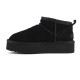 COLORS OF CALIFORNIA, Platfrom winter boot in suede, Black