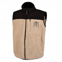 WATTS, Gilet polaire, Beige/ black