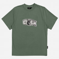 WASTED, T-shirt crash, Lichen green