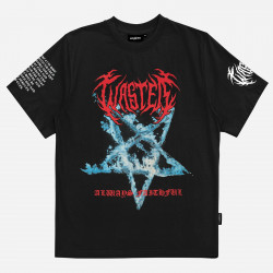 WASTED, T-shirt hell nation, Black