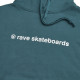 RAVE, Core logo hoodie, Teal